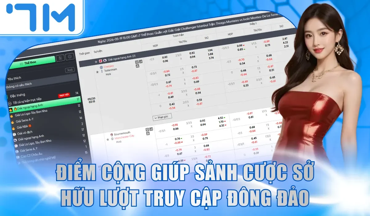 Điểm cộng giúp sảnh cược sở hữu lượt truy cập đông đảo