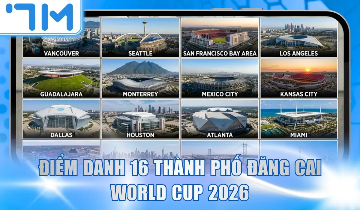 Điểm danh 16 thành phố đăng cai World Cup 2026