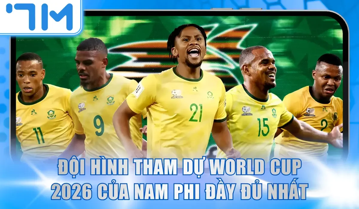 đội hình tham dự world cup 2026 của Nam phi
