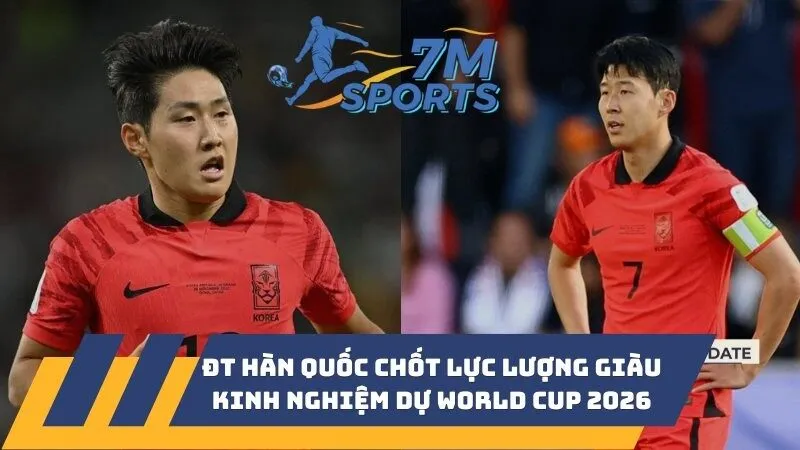 ĐT Hàn Quốc chốt lực lượng giàu kinh nghiệm dự World Cup 2026