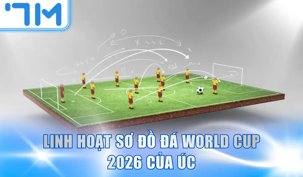 Linh hoạt sơ đồ đá World Cup 2026 của Úc