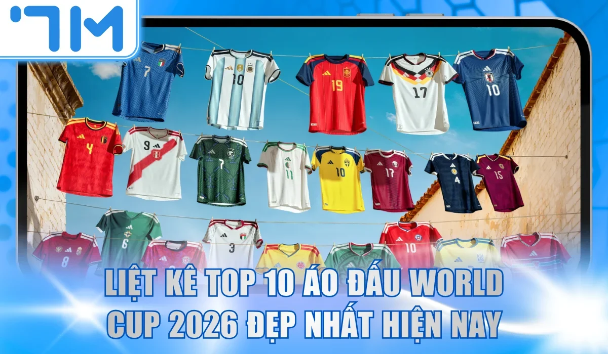 Top 10 áo đấu world cup 2026 đẹp nhất