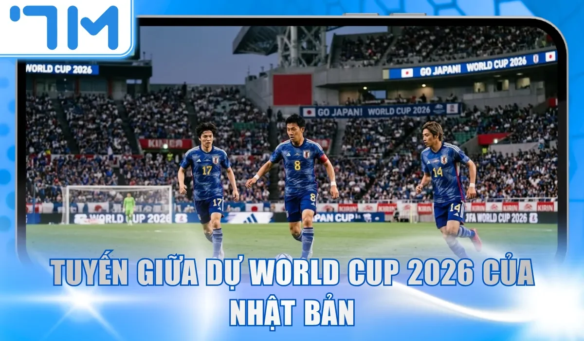 Tuyến giữa dự World Cup 2026 của Nhật Bản